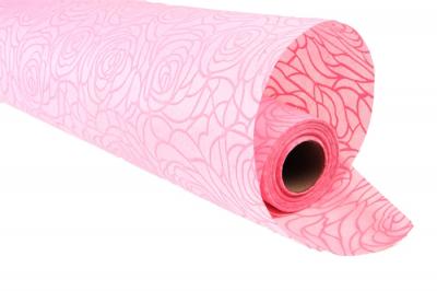 63852/ Фетр с рельефным узором Розы контурные 50см/10м, светло-розовый