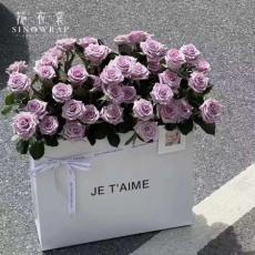 Пластиковая сумка "Je tame" 30х13х25см 5шт./упак., цвет Серебро